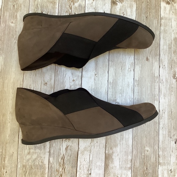 Arche Criss Cross Wedge Nubuck Slip-ons Shoes 41 Runs smaller - Picture 6 of 12